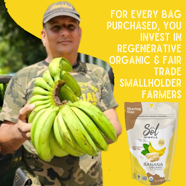 SOLAR DRIED BANANA REGENERATIVE ORGANIC CERTIFIED® 3 oz