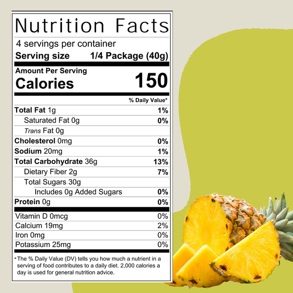 SOLAR DRIED PINEAPPLE REGENERATIVE ORGANIC CERTIFIED® 3 oz