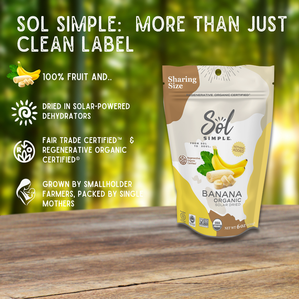 SOLAR DRIED BANANA REGENERATIVE ORGANIC CERTIFIED® 3 oz